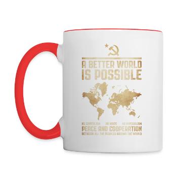 A Better World 2 - Contrasting Mug - white/red - Left