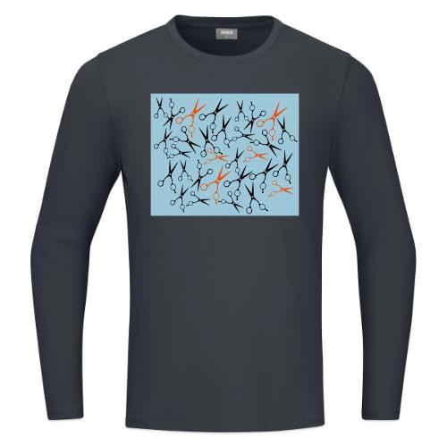 Scherenmaske Schwarzer Hintergrund - JAKO Longsleeve Organic