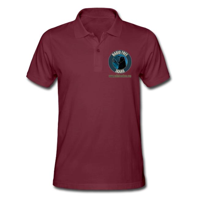 Skaro Shop Radio Free Skaro Logo 2011 Navy Png Mens Polo Shirt Slim