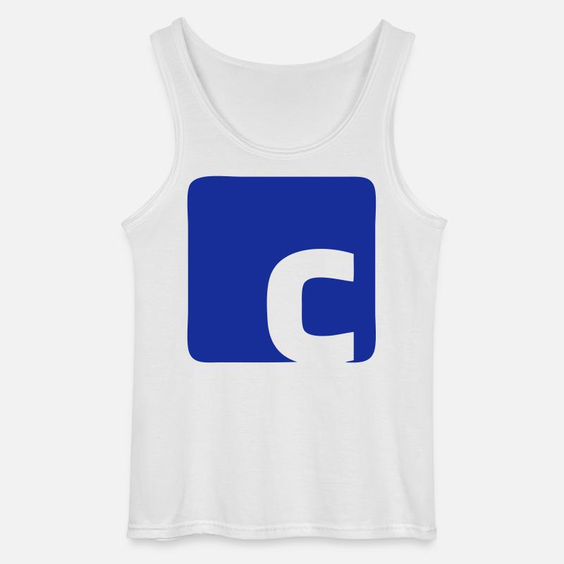 C Logo - Gildan Männer Tank Top - Weiß