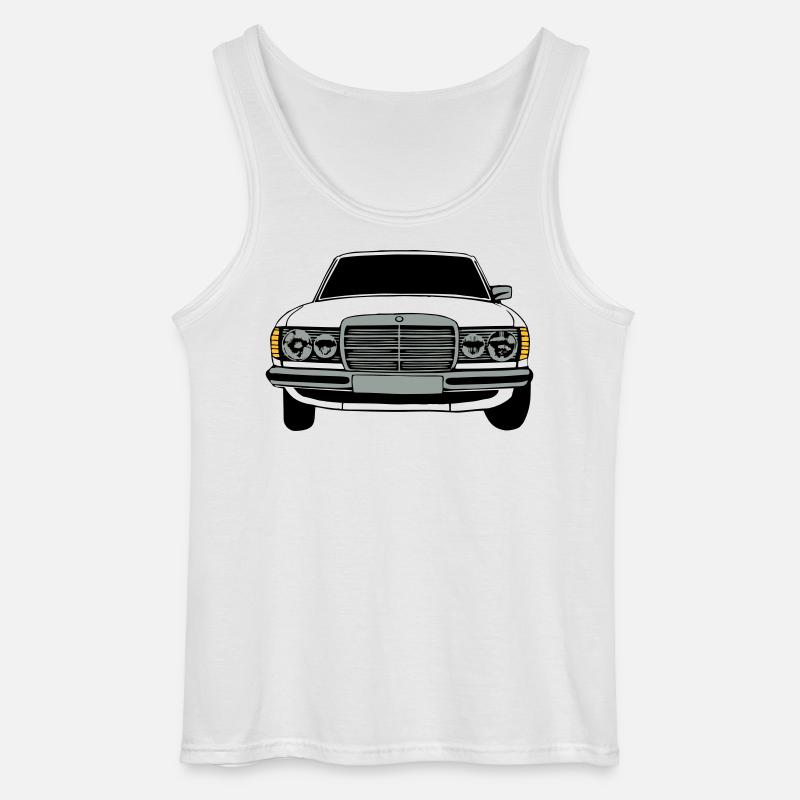 MB W123 Youngtimer Oldtimer,70er,80er (25) - Gildan Männer Tank Top - Weiß