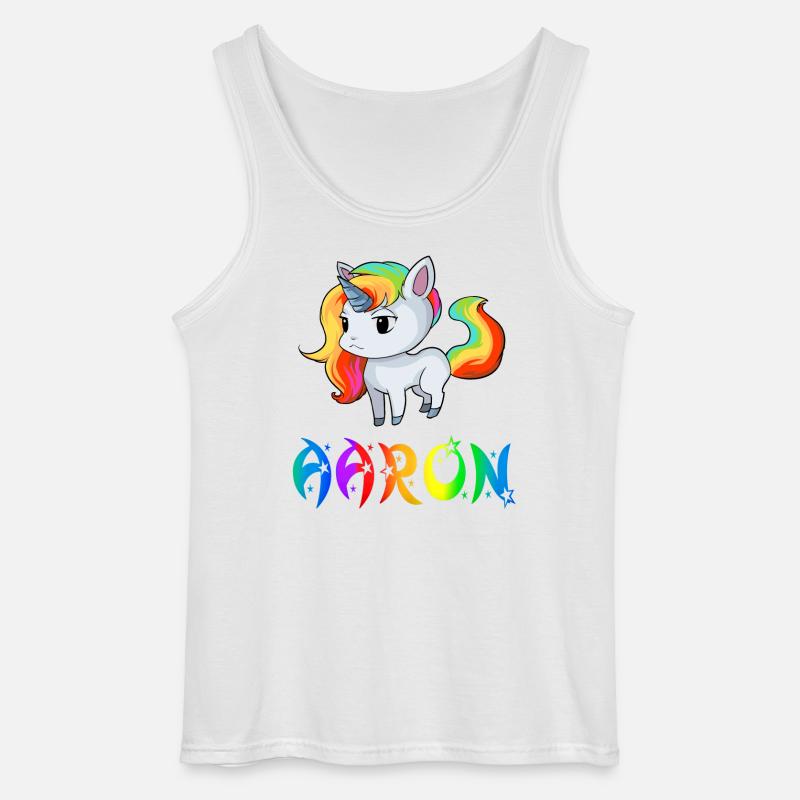 Aaron Einhorn - Gildan Männer Tank Top - Weiß