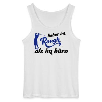 Golf - Gildan Männer Tank Top - Weiß - Vorne - AI Model Male 185 dark (185cm)