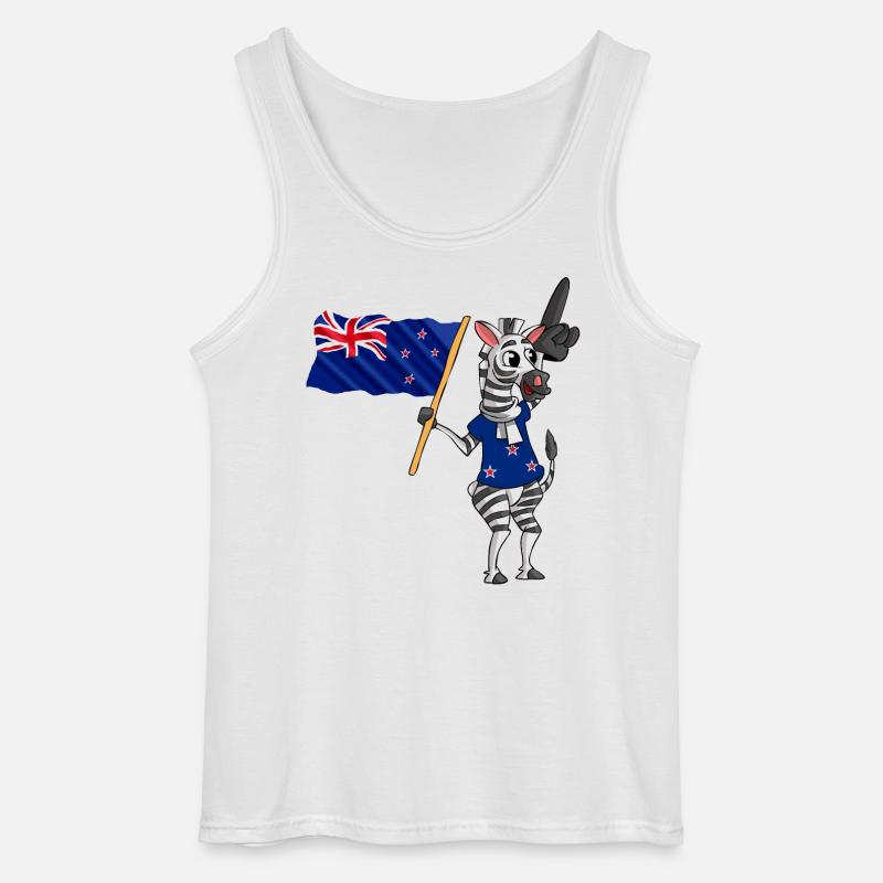 Neuseeländer Zebra - Gildan Männer Tank Top - Weiß