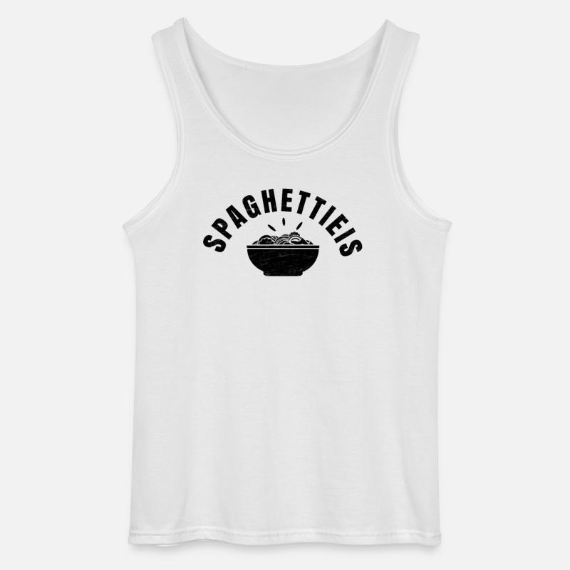 Spagetti Eis - Gildan Männer Tank Top - Weiß