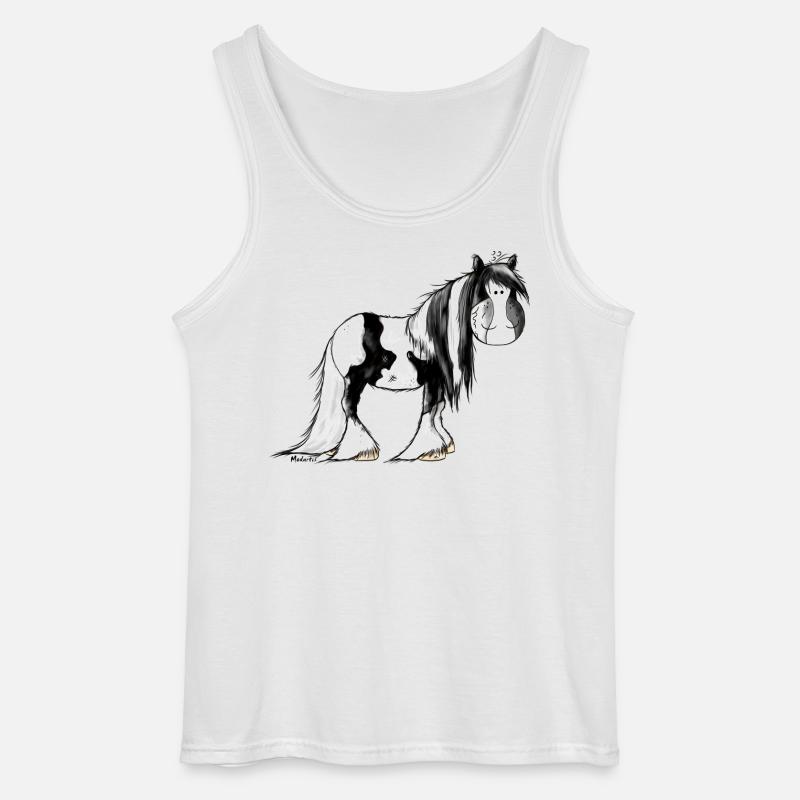 Irish Tinker Pferd - Pinto - Gildan Männer Tank Top - Weiß