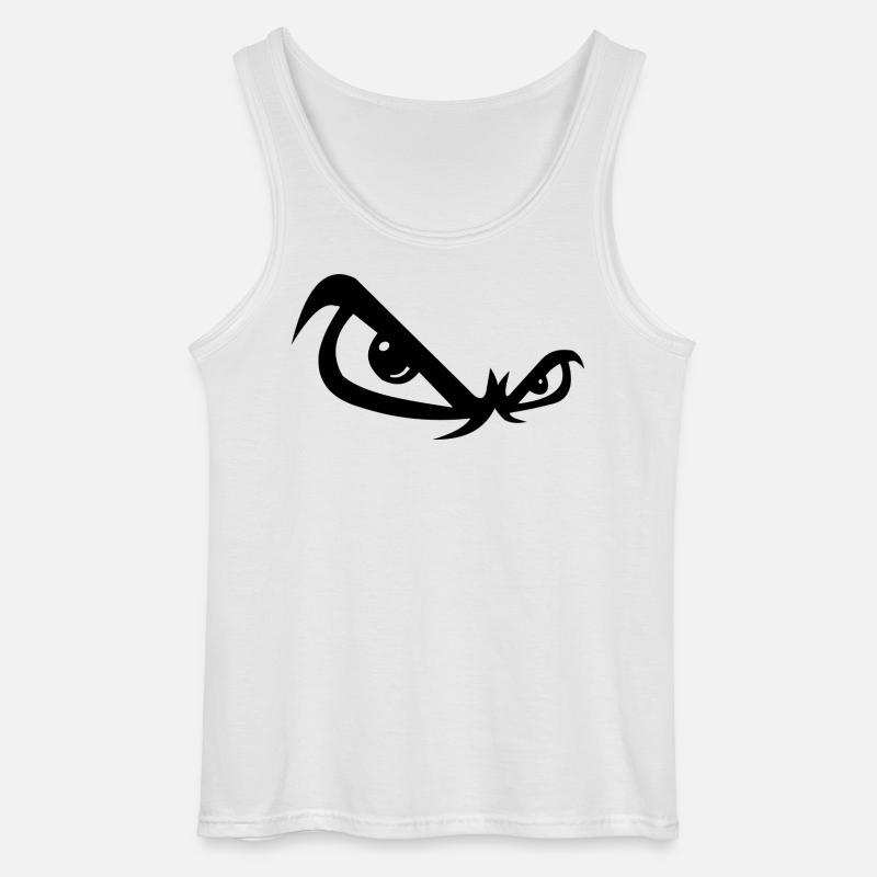 Böse Blick - Gildan Männer Tank Top - Weiß