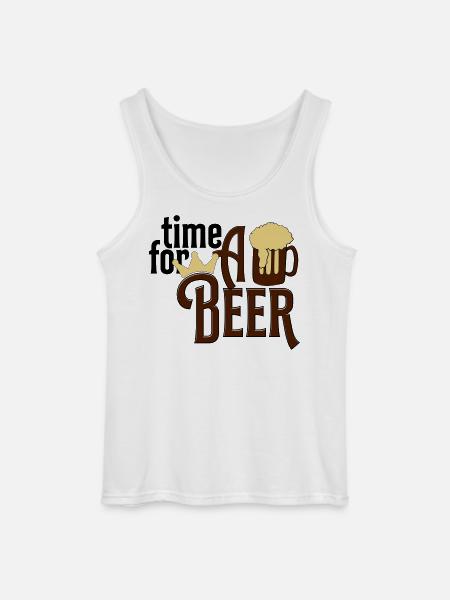 Bier - Gildan Männer Tank Top - Weiß