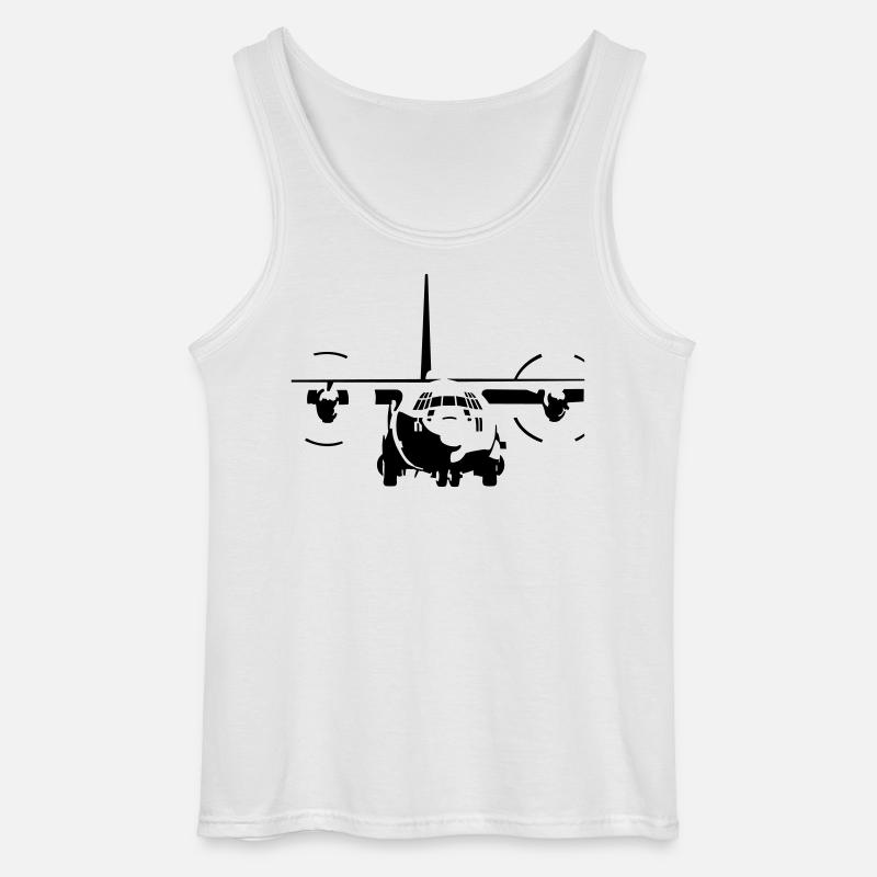 C-130 Hercules - Gildan Männer Tank Top - Weiß