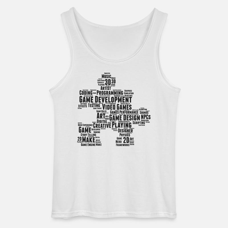 Game Dev - Gildan Männer Tank Top - Weiß