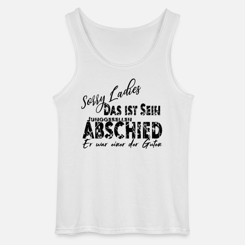 Junggessellenabschied Maenner Geschenk - Gildan Männer Tank Top - Weiß