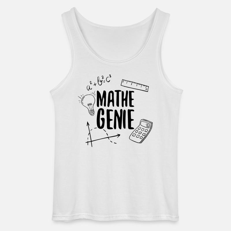 Math Genius Math Genius Math Mathematicien - Débardeur Gildan Homme - blanc
