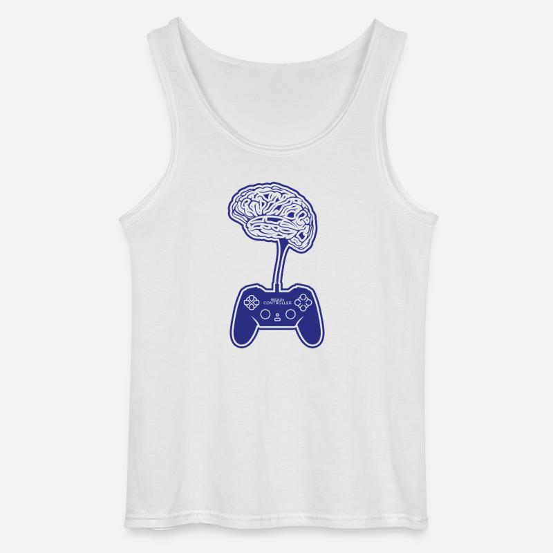 Gamer - Canotta da uomo Gildan - bianco