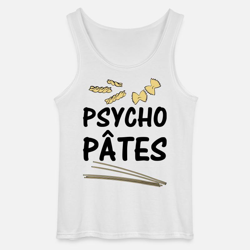 Psycho Pâtes - Débardeur Gildan Homme - blanc