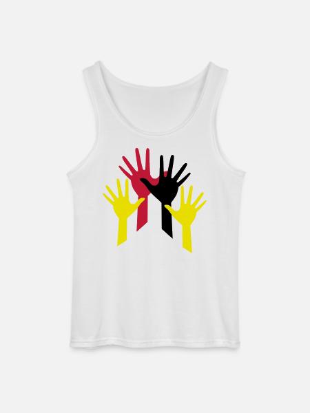 haende - Gildan Männer Tank Top - Weiß