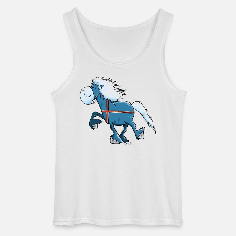 Isländer mit Flagge - Gildan Männer Tank Top - Weiß