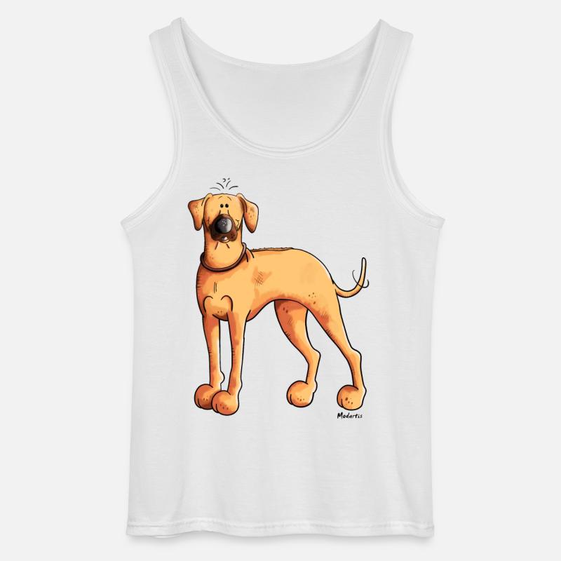 Süßer Rhodesian Ridgeback - Gildan Männer Tank Top - Weiß