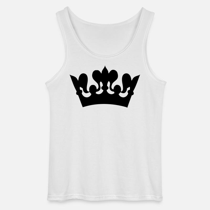 Bild einer Kronenzeichnung # - Gildan Männer Tank Top - Weiß