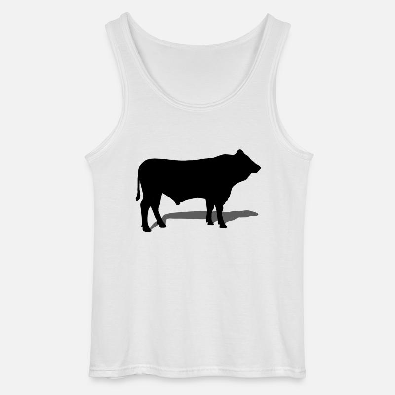 bull - Gildan Men’s Tank Top - white