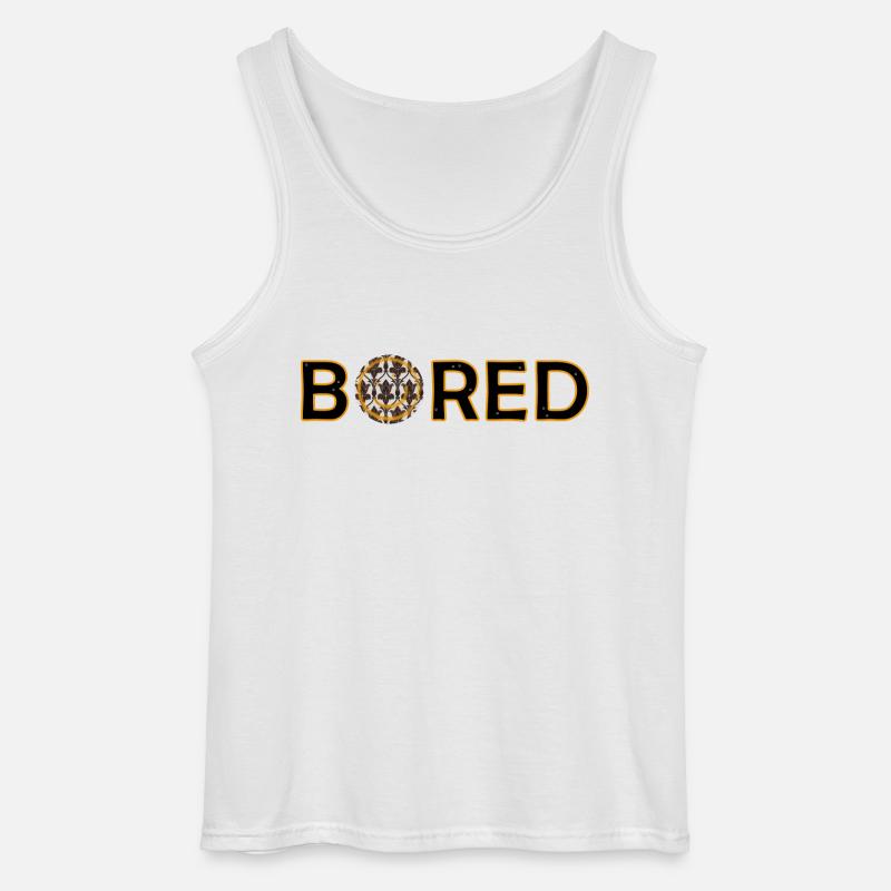 Bored - Gildan Männer Tank Top - Weiß