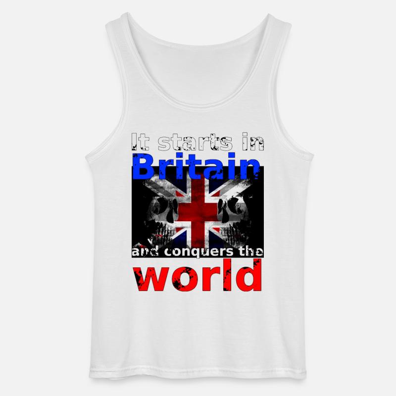 Britain - Gildan Männer Tank Top - Weiß