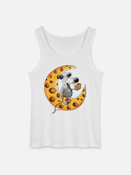 The Mouse Love Cheese - Gildan Men’s Tank Top - white