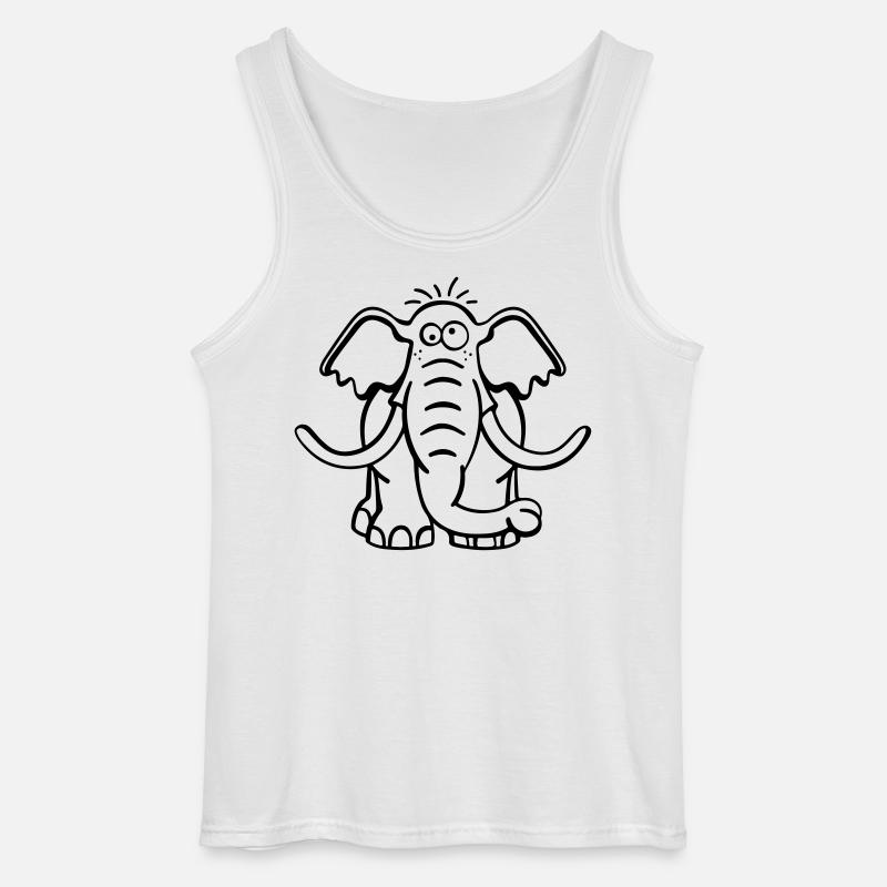 Großer Elefant - Gildan Männer Tank Top - Weiß