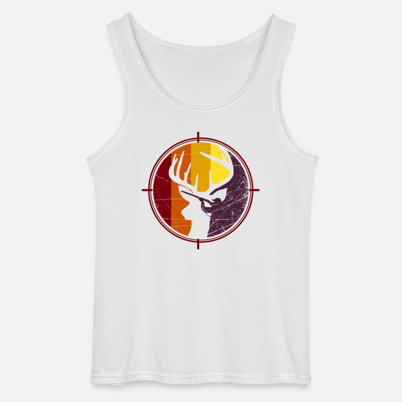 Jäger - Jagd - Hirsch - Gildan Männer Tank Top - Weiß
