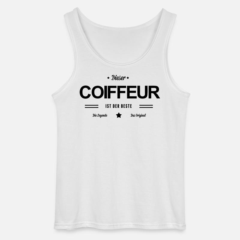 Bester Coiffeur - Gildan Männer Tank Top - Weiß