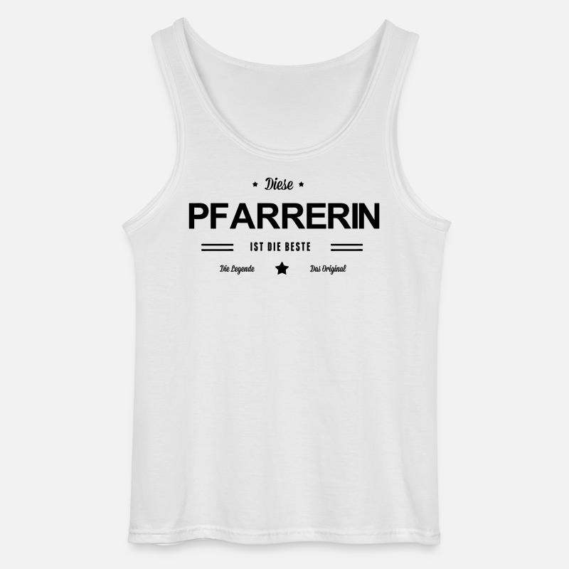 Beste Pfarrerin - Gildan Männer Tank Top - Weiß