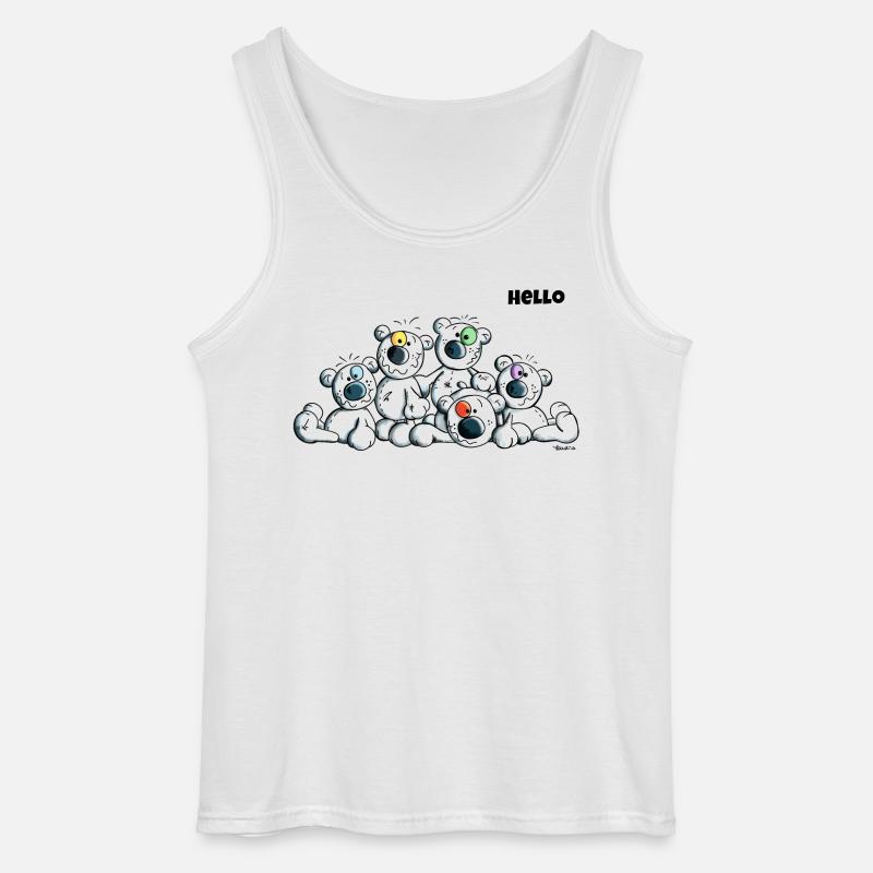 Hello Eisbären - Gildan Männer Tank Top - Weiß
