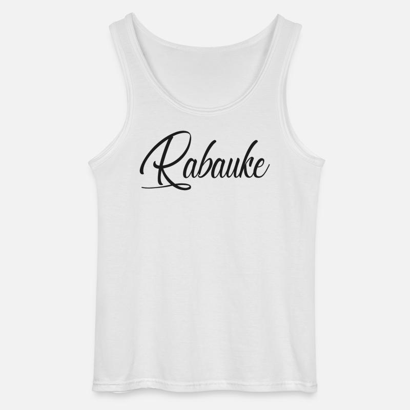 Rabauke - Gildan Männer Tank Top - Weiß