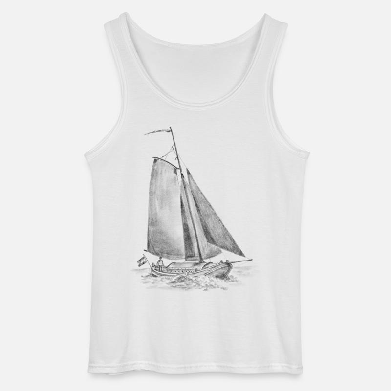 Lemsteraake on course - Gildan Men’s Tank Top - white