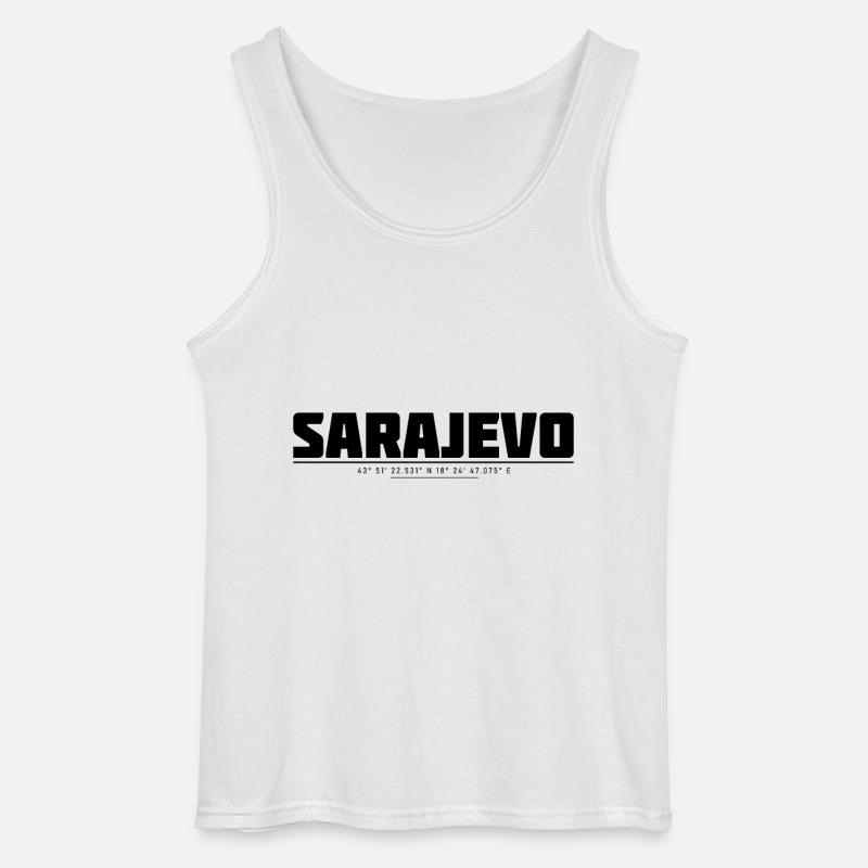 Sarajevo Bih - Gildan Männer Tank Top - Weiß