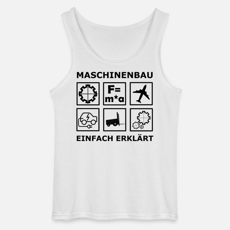Mechanical Engineering Engineers - Gildan Men’s Tank Top - white
