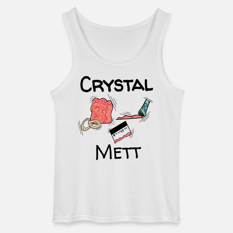 Mett - Crystal Mett - Gildan Männer Tank Top - Weiß