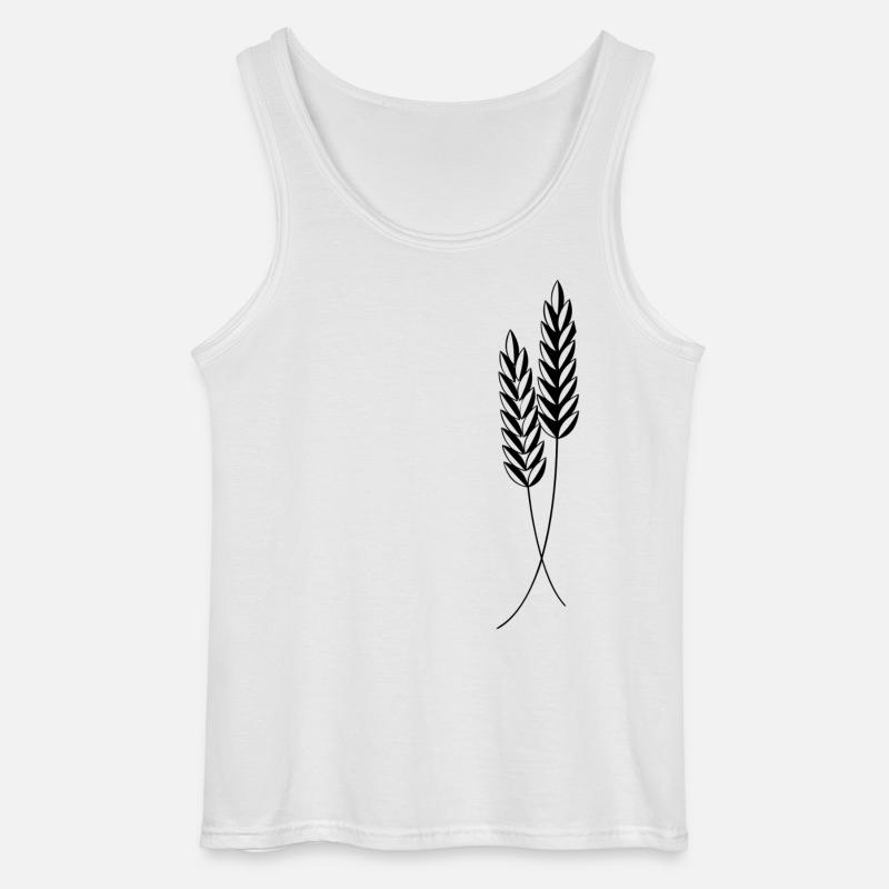 2 Ähren - Gildan Männer Tank Top - Weiß