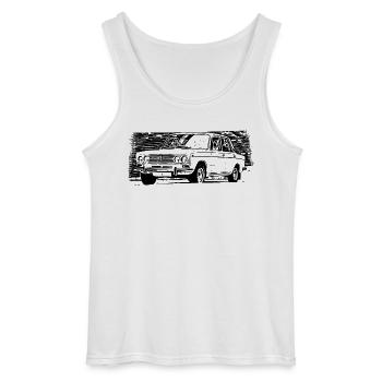 WAS 2103 Lada 1500 Schiguli - Gildan Männer Tank Top - Weiß - Vorne - AI Model Male 185 dark (185cm)