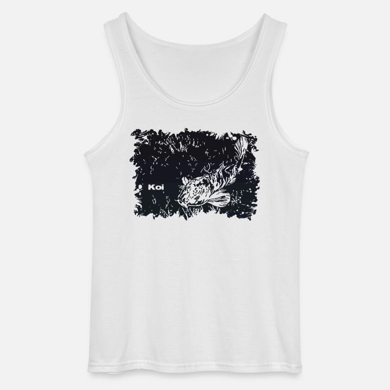 Koi Karpfen - Gildan Männer Tank Top - Weiß