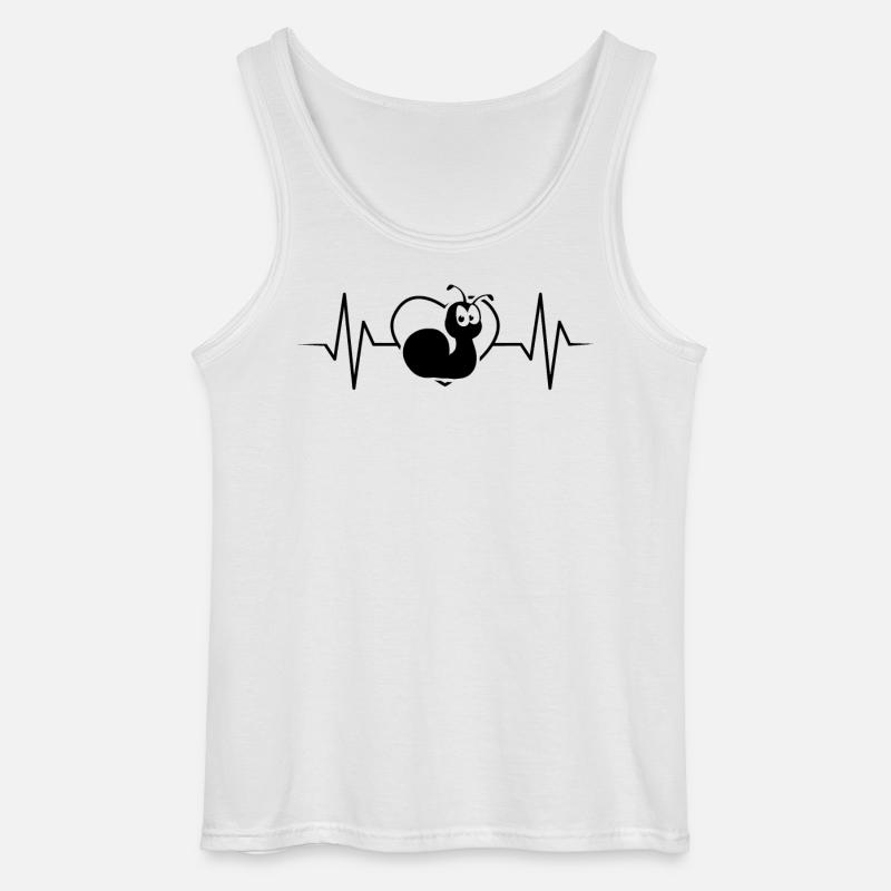 Schnecke - Gildan Männer Tank Top - Weiß