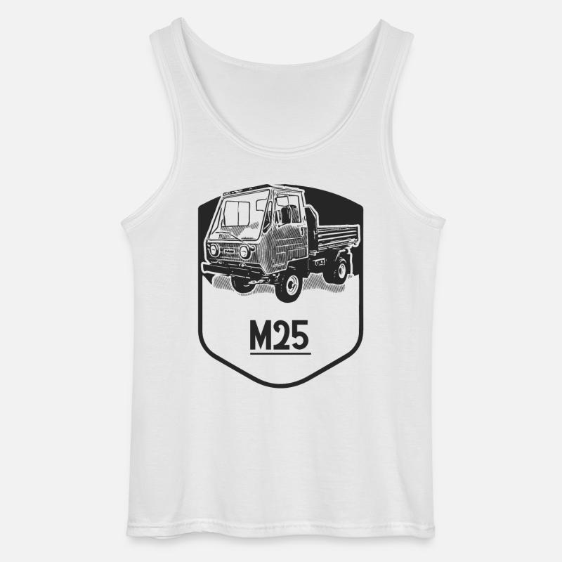 M25 Multicar - Gildan Männer Tank Top - Weiß