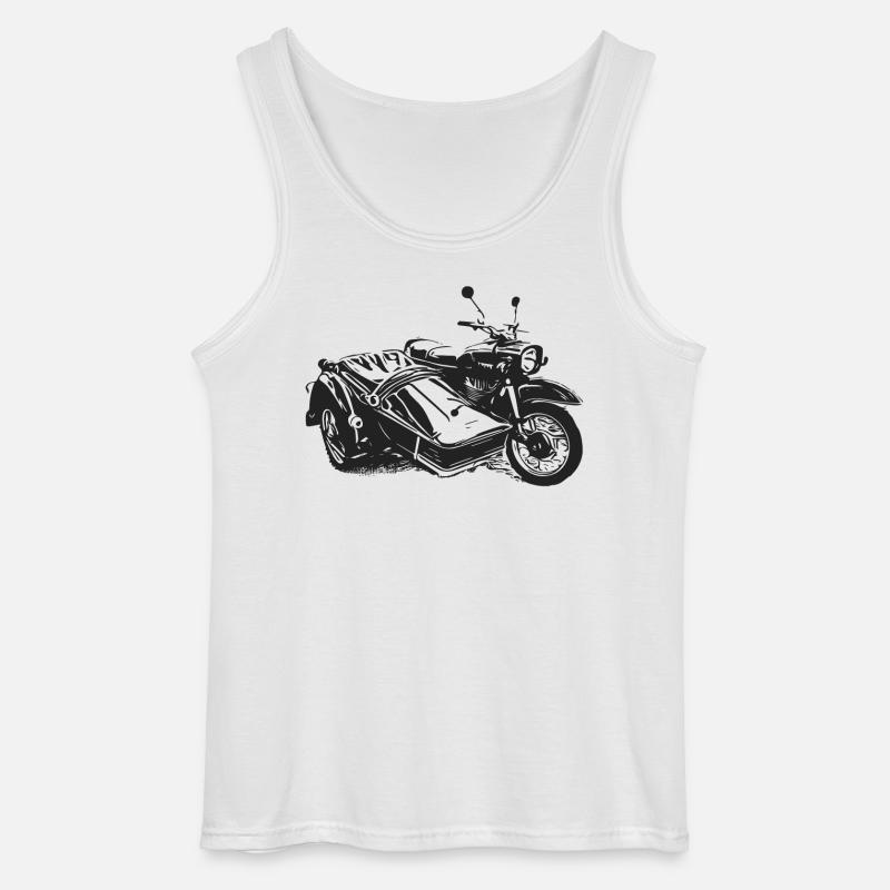 Simson Schwalbe Duo - Gildan Männer Tank Top - Weiß