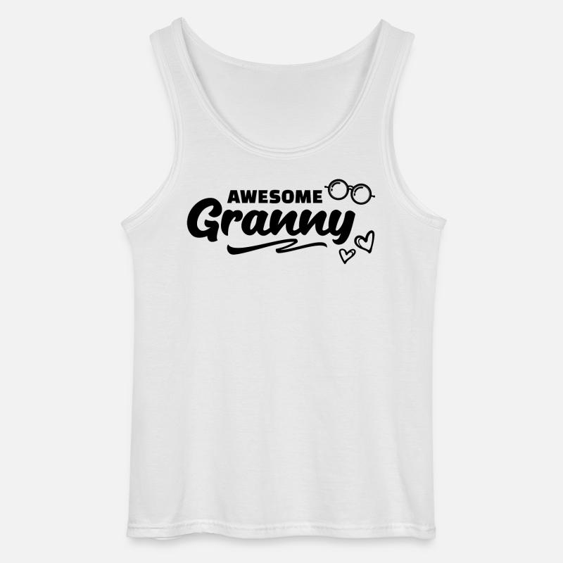 Brille Oma Großmutter Statement Alles Gute - Gildan Männer Tank Top - Weiß