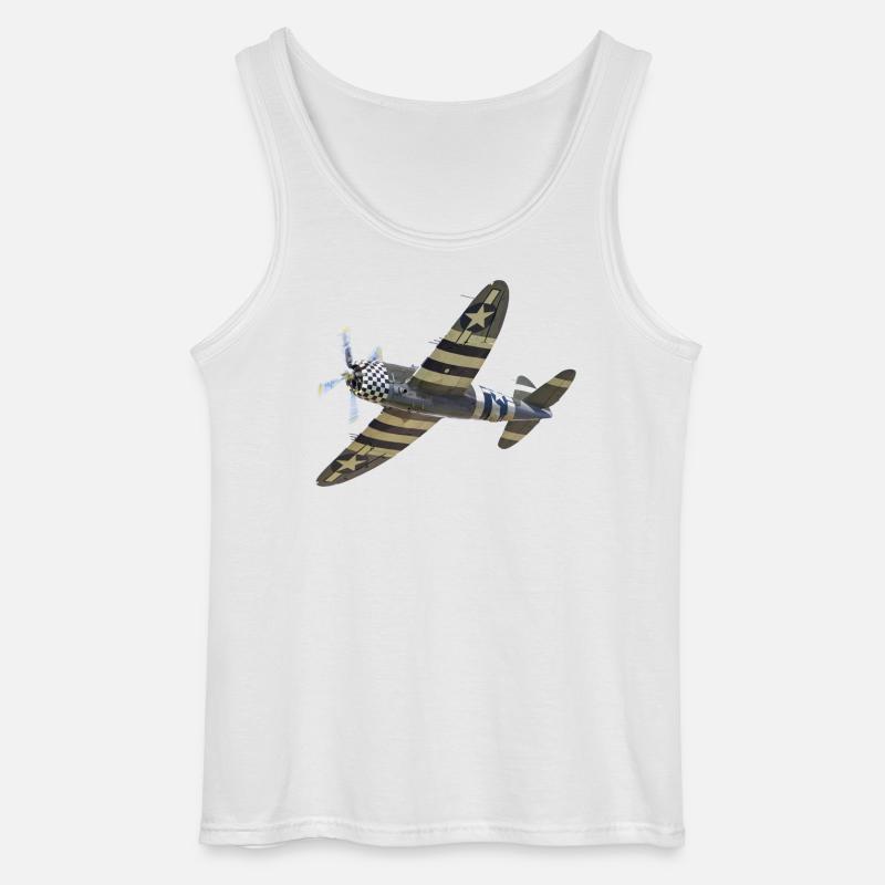 P-47 Thunderbolt - Gildan Männer Tank Top - Weiß