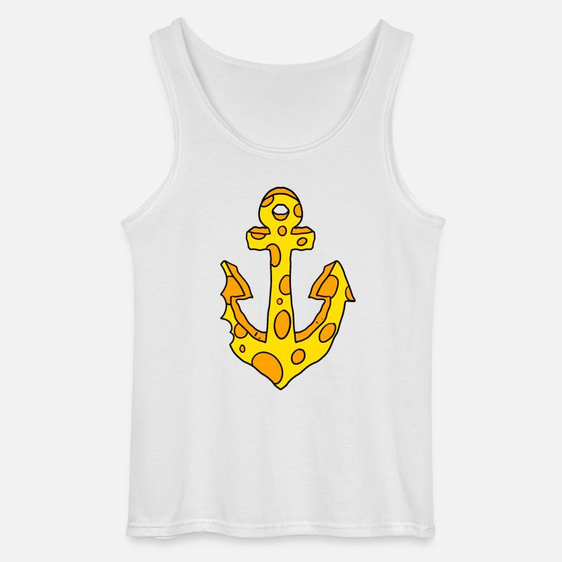 Anker Cheese - Gildan Men’s Tank Top - white