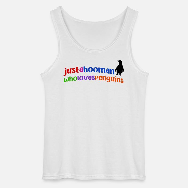 Pinguin Cool Statement Tier Südpol Vogel - Gildan Männer Tank Top - Weiß