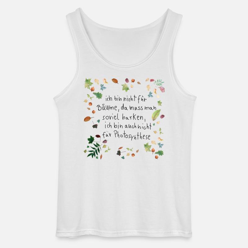 Laub mit Spruch - Gildan Männer Tank Top - Weiß