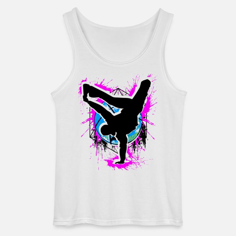 Breakdance - Breakdancer - Breakdancing - BBoy - Canotta da uomo Gildan - bianco
