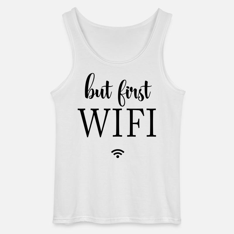 Schwarze Flächen Minimaldesign - Gildan Männer Tank Top - Weiß