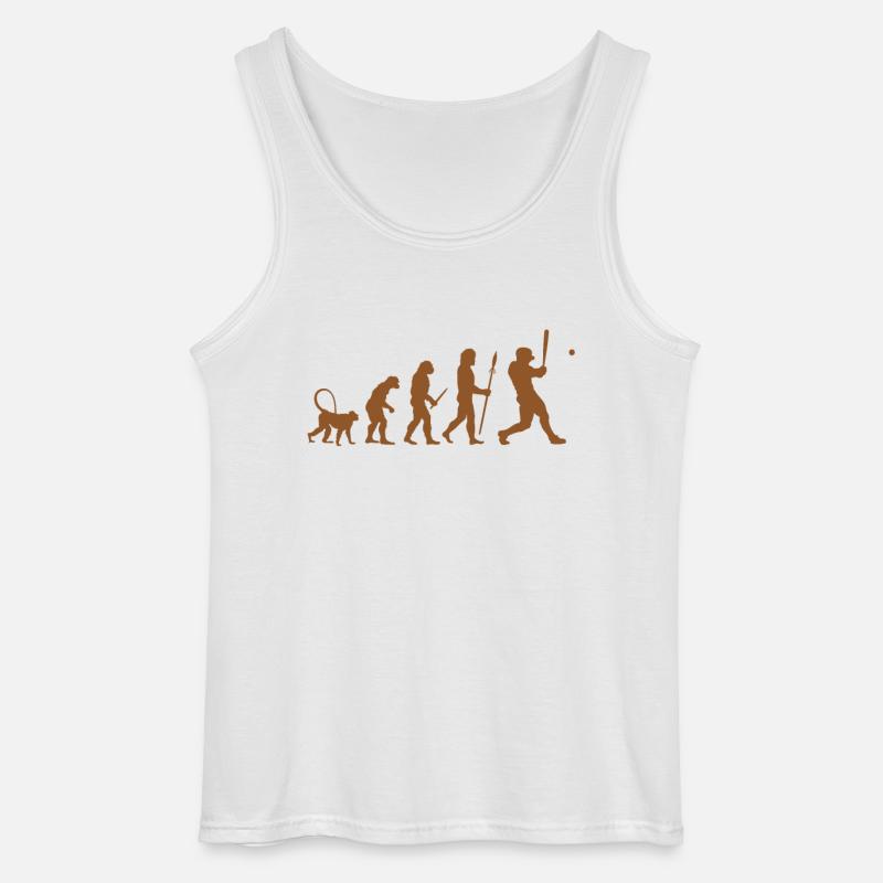Baseball Evolution - Gildan Männer Tank Top - Weiß
